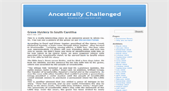 Desktop Screenshot of ancestrallychallenged.com
